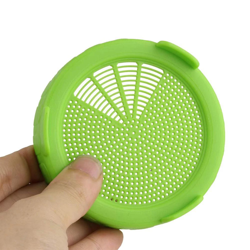 Nakazawa Germinação Vegetal Food Grade Plantadores Para Mason Jar Malha Cobertura Sprouting Tampa / Multicolor