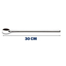 Colher Bailarina Para Suco Drinks Em Aço Inox 30cm