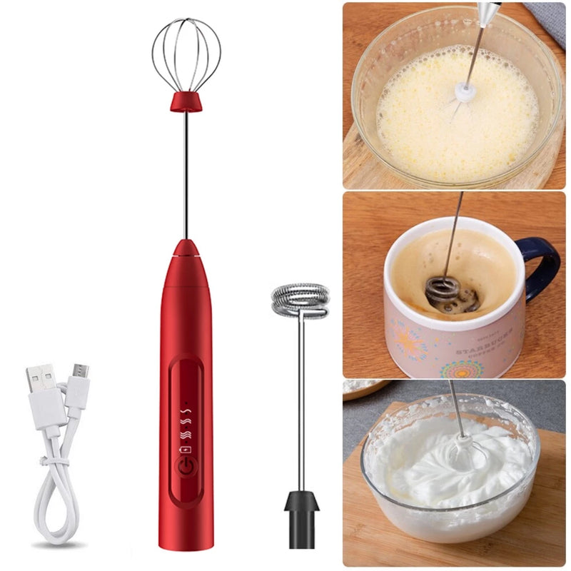Batedor Misturador Mixer Elétrico para Bebidas Leite Café Clara de Ovos
