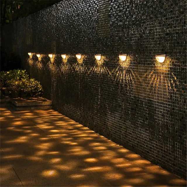 Lâmpadas Solares Para Exterior Decore Seu Jardim Com Energia Renovável Lâmpadas De Parede Escada
