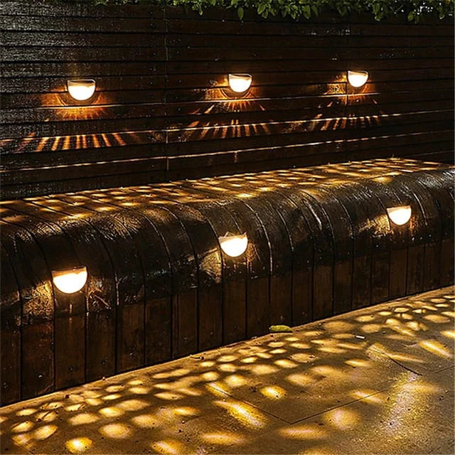 Lâmpadas Solares Para Exterior Decore Seu Jardim Com Energia Renovável Lâmpadas De Parede Escada