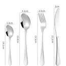 Jogo Talheres 24 Peças Faqueiro Inox Premium Luxo Com Maleta