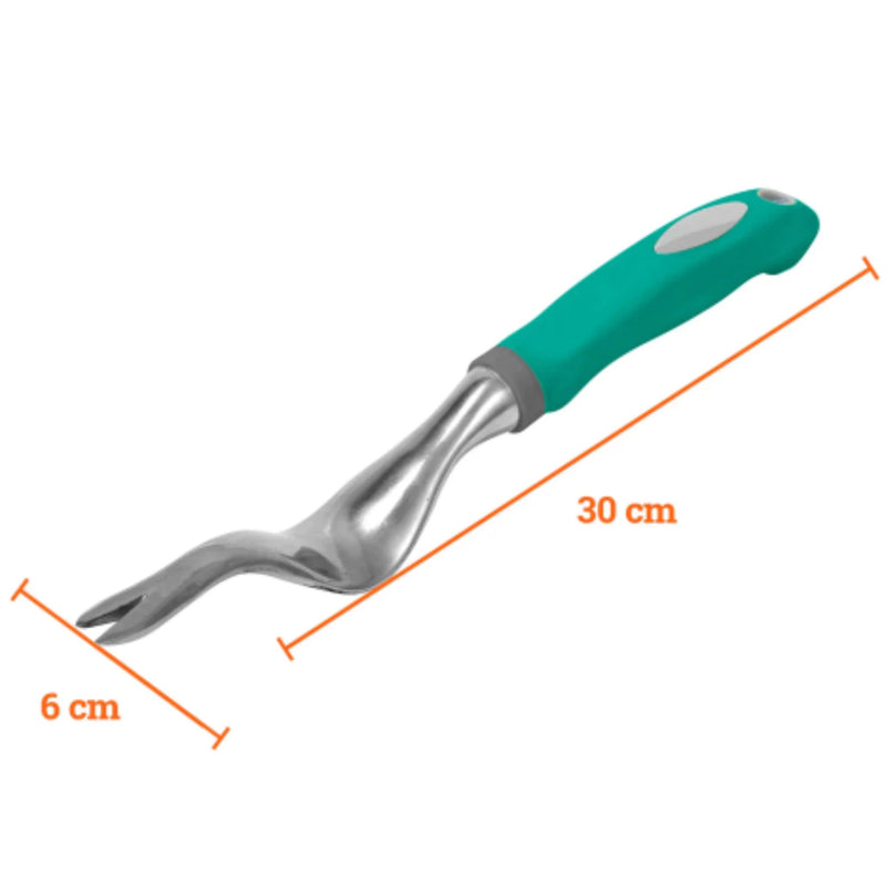 Extrator De Ervas Daninhas Alumínio Com O Cabo Emborrachado Ergonômico