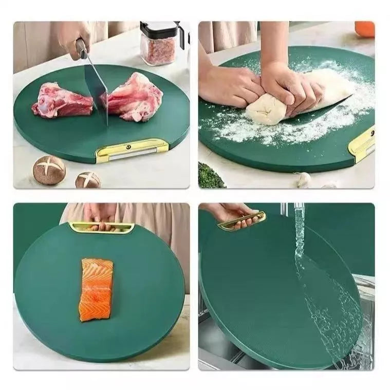 Tábua De Corte Verde Antibacteriana À Prova De Mofo Com Suporte Em Pé Para Cozinha