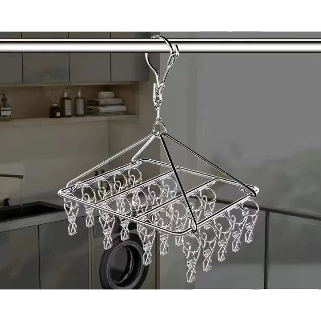 Varal 40 Prendedores Para Roupa Intima Para Calcinha Meia Cueca  Reforçado inox 20 Prendedores