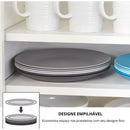 Jogo 4 Pratos Resistente Empilhável Reutilizável