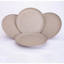 Jogo 4 Pratos Resistente Empilhável Reutilizável