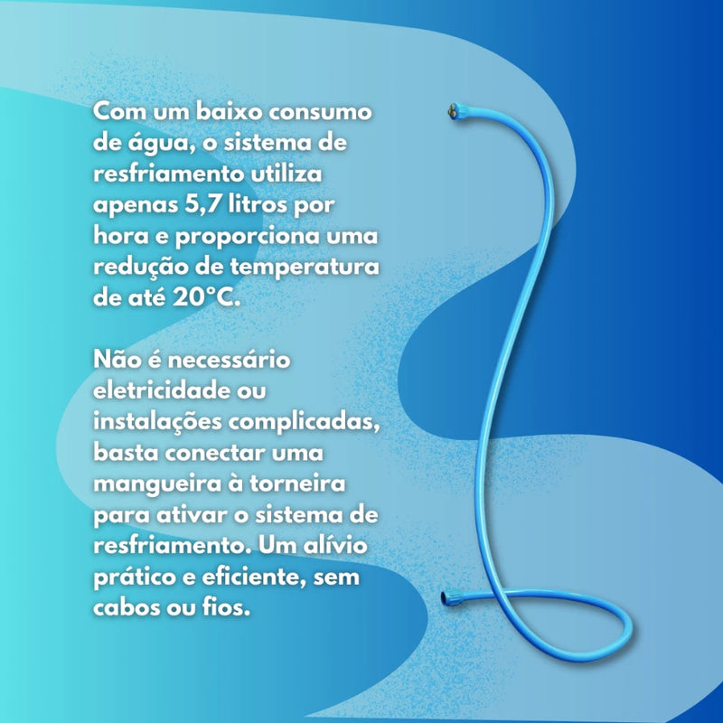 Irrigador Pulverizador Mangueira Flex Névoa Refrescante Verão Ajustável Piscina Jardim Praia