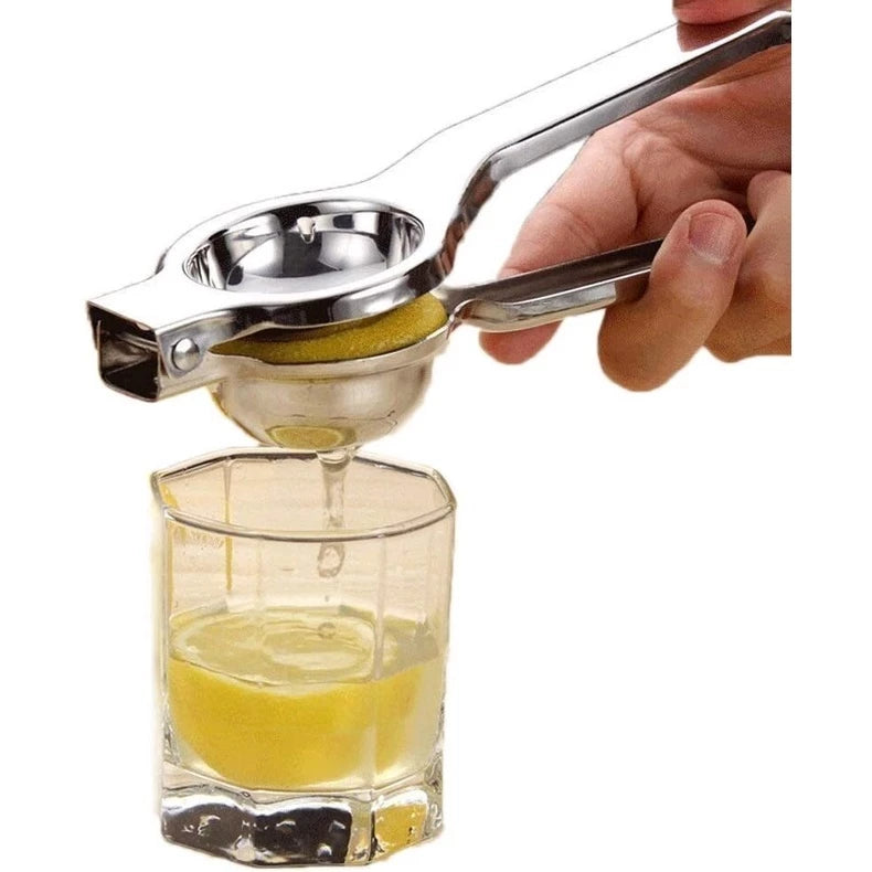 Espremedor de Limão Inox Manual Maciço Super Forte Utensilio para Cozinha Multiuso