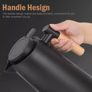 KIT1/KIT2 Garrafa Térmica 1 Litro Com Termômetro Led Para Chás / Café Design Moderno Cabo Em Madeira