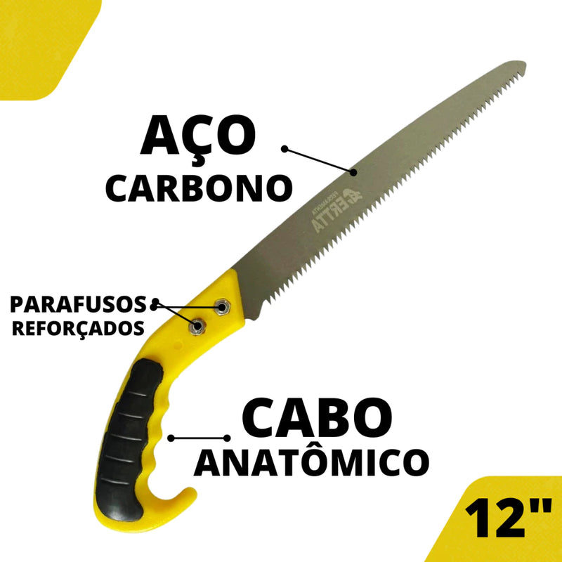Serrote Profissional 40cm Aço Top para Poda de Galhos