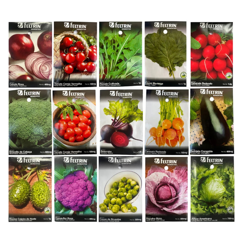 Sementes de Verduras e Legumes - Monte sua Horta! Feltrin e Semear Shop