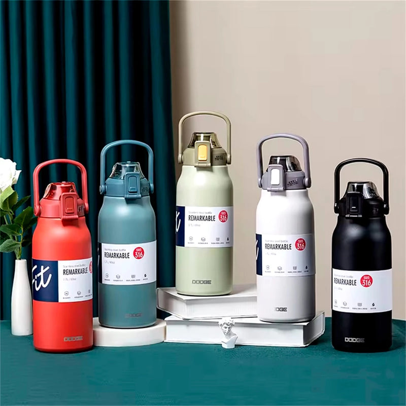 Garrafa Térmica De Viagem Inox 1700ml Com Isolamento A Vácuo Original YDTECH