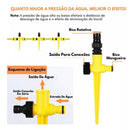Aspersor Circular Para Irrigação de Garamado Jardim Hotalicia Pomar Plantas Capim