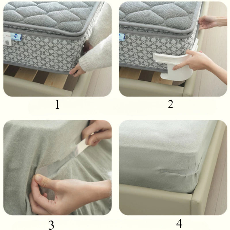 Simples Prático Agulha Livre Colcha Capa Fixação Clipe-Quarto Doméstico Invisível Lençol Anti Rugas Retentor