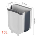 Lixeira de Pia Retrátil Dobrável Acoplável 6 E 10 Litros Multiuso