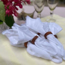 Kit 6 Guardanapos 42 cm x 42 cm Linho Misto com bainha