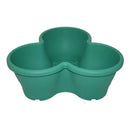 Kit 4 vasos Modulares Treviso Para Plantas com Prato Com Rodas