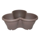 Kit 4 vasos Modulares Treviso Para Plantas com Prato Com Rodas