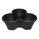 Kit 4 vasos Modulares Treviso Para Plantas com Prato Com Rodas