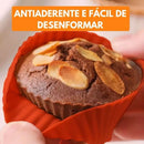 Kit Forma para cupcake Silicone Forminhas de Silicone Quindim empada