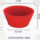 Kit Forma para cupcake Silicone Forminhas de Silicone Quindim empada