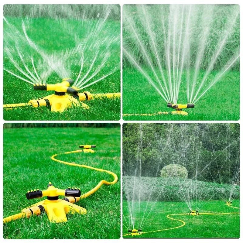 Aspersor Automático Rotativo 360 Graus para Irrigação de Vilas, Jardins e Gramados, Conectado em Série