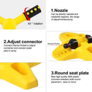 Aspersor Automático Rotativo 360 Graus para Irrigação de Vilas, Jardins e Gramados, Conectado em Série