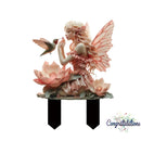 Cong-Decoração De Estacas De Jardim De Fadas Com Beija-Flor , Exclusiva Em Vaso Boho Para Quintal De Gramado Ao Ar Livre