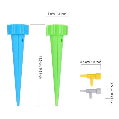 Kit 12 Gotejador Irrigador Acoplável Garrafa Planta Jardim