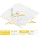 10pçs Gancho Adesivo De Plástico Transparente Com Plugue Forte Para Cozinha, Banheiro