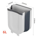 Lixeira de Pia Retrátil Dobrável Acoplável 6 E 10 Litros Multiuso