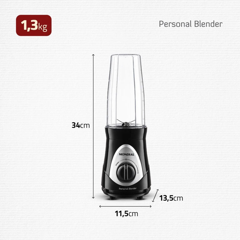 Liquidificador portátil 2 velocidades 300 watts Personal Blender - DG-01 - Mondial