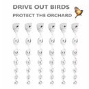 10pcs 30cmBird Ferramenta Repelente De Pássaros De Jardim À Prova De Vento , Dispositivo flash , Haste Espiral